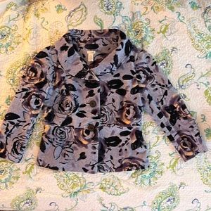 Anthropology purple velvet jacket size 6